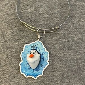 Silver Olaf Charm Bracelet